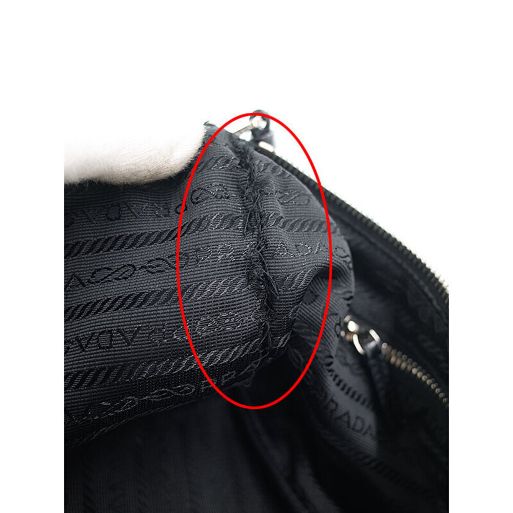 Prada Clutch Shoulder Bag Black - Picture 4 of 9